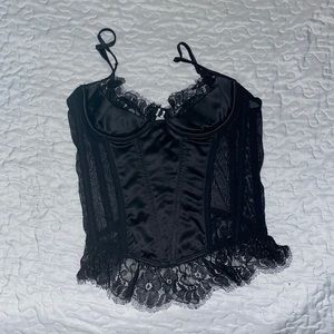 black corset top